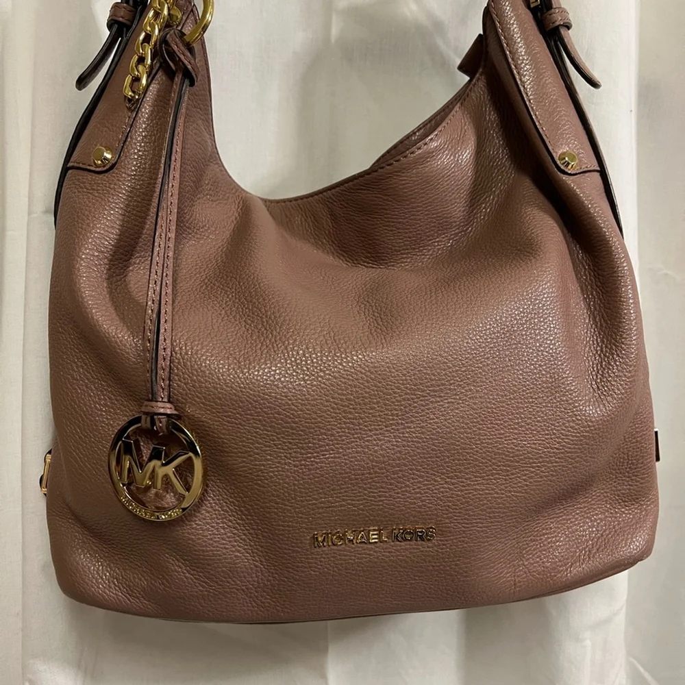 Michael Kors Brown Leather Shoulder Bag